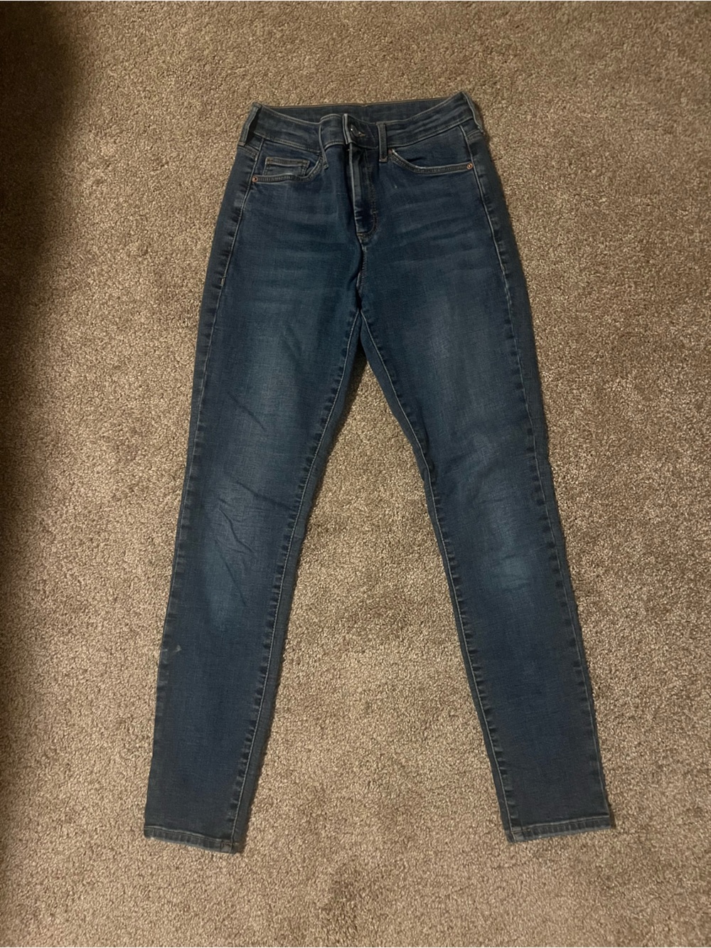 Topshop Indigo High-Rise Skinny Jeans